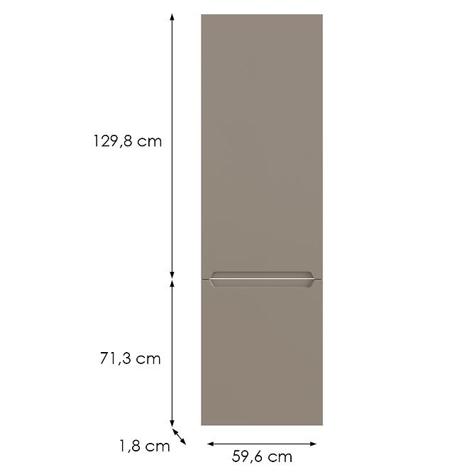 Kuchynská predná časť D60r P Q2 K204 Capuccino Matná Gri