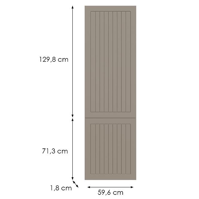 Kuchynská predná časť D60r(L/P) H5 K257 Kašmír Matná Grii,2