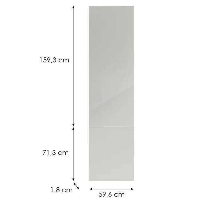 Kuchynská predná časť D60rwn(L/P) L9 K900 Bianco Hg Griii