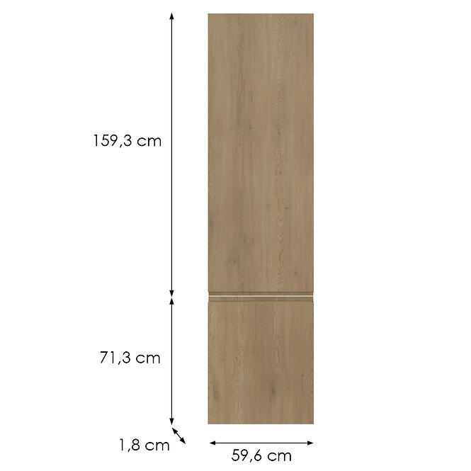 Kuchynská predná časť D60rwn  P T8 K282 Dub Cremona Grii
