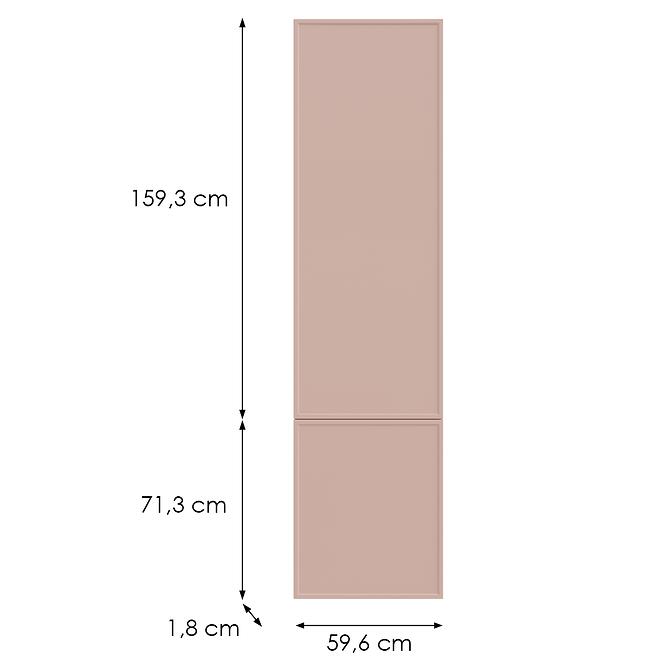 Kuchynská predná časť D60rwn(L/P) O6 K276 Antická ružová Gr Ii
