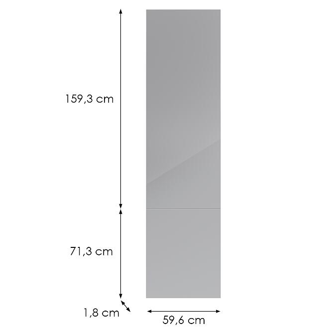 Kuchynská predná časť D60rwn(L/P) L9 K268 Sivá Hg Griii