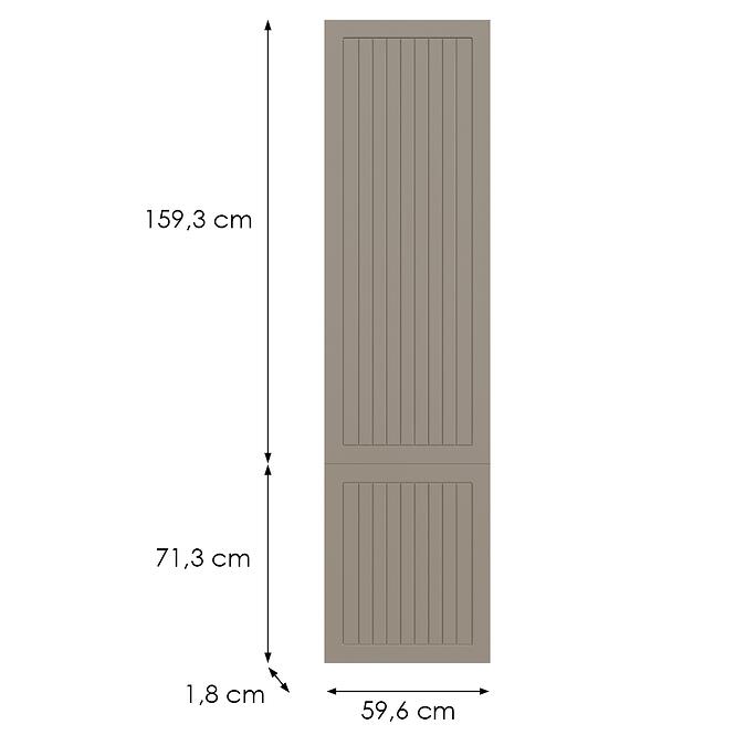 Kuchynská predná časť D60rwn(L/P) H5 K257 Kašmír Matná Grii,2