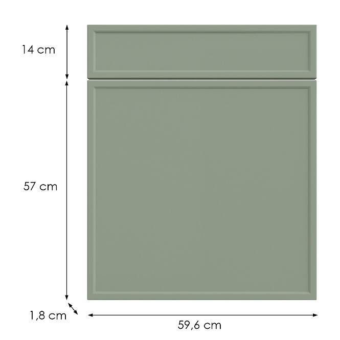 Kuchynská predná časť D60s1(L/P) O6 K-279 Olivový Grii