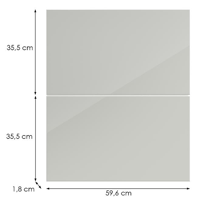 Kuchynská predná časť D60s2+1 L9 K900 Bianco Hg Griii