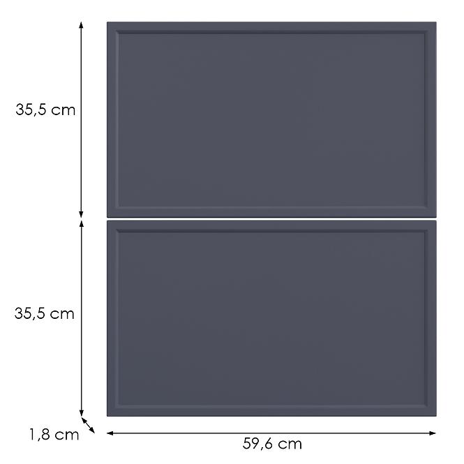 Kuchynská predná časť D60s2+1 O6 K273 Granát Gri