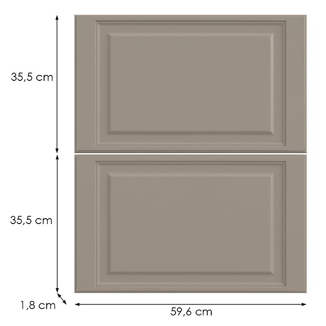 Kuchynská predná časť D60s2+1  V6 K257 Kašmír Matná Grii