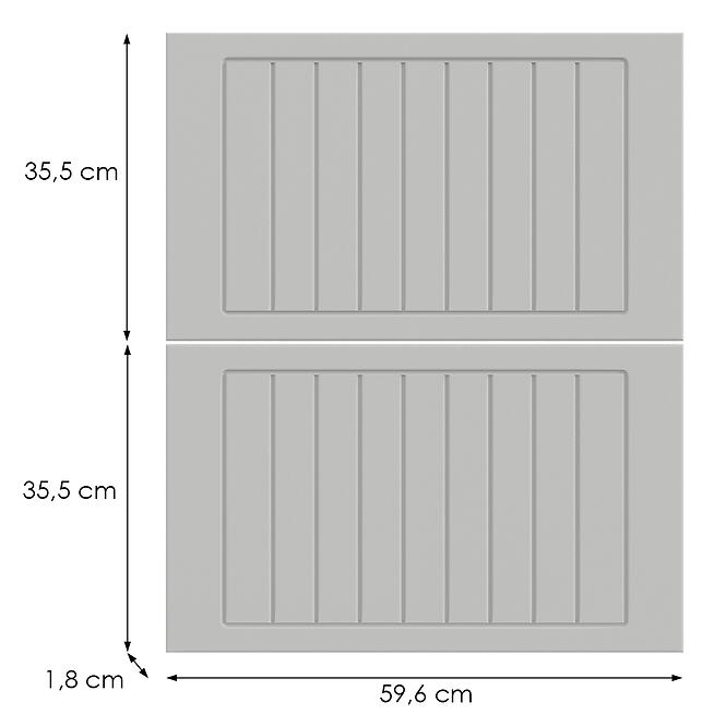 Kuchynská predná časť D60s2+1  H5 K252 Biely Gr I