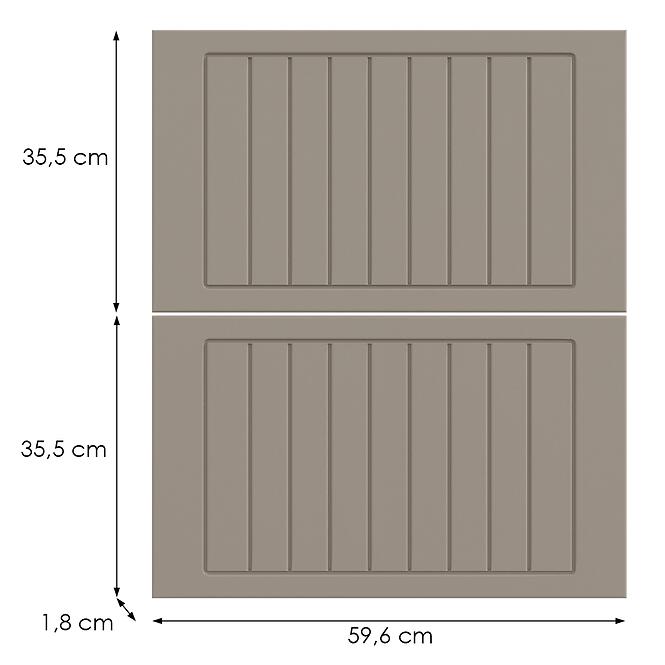 Kuchynská predná časť D60s2+1 H5 K257 Kašmír Matná Grii