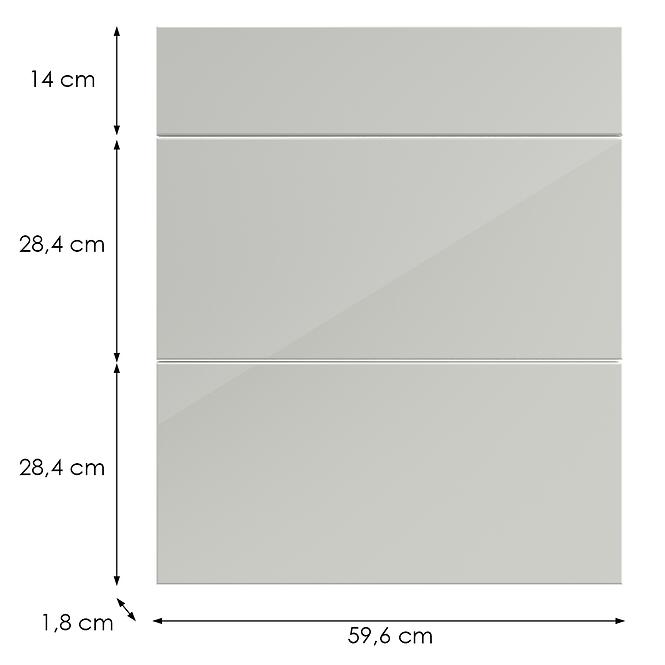 Kuchynská predná časť D60s3 L9 K900 Bianco Hg Griii