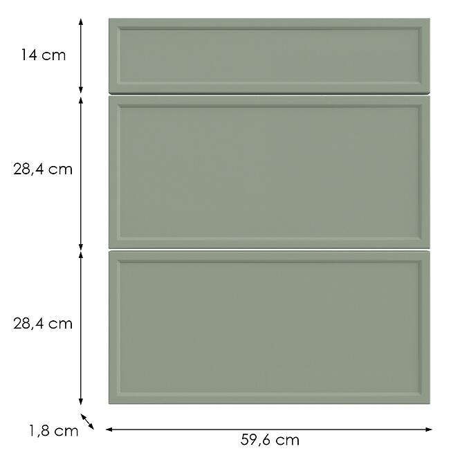 Kuchynská predná časť D60s3 O6 K-279 Olivový Grii,2