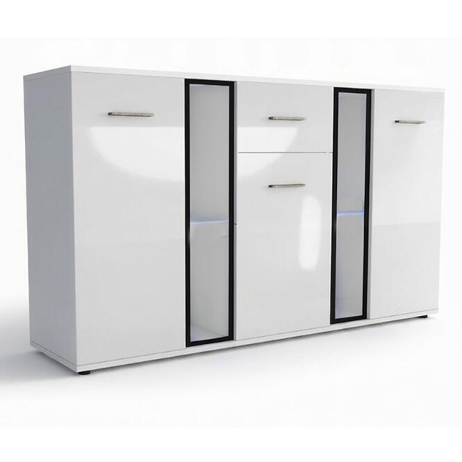 Komoda Enzo Biely Lesk,2