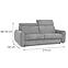 Pohovka Perotti 160 s talianskym rámom Run Again 85,9
