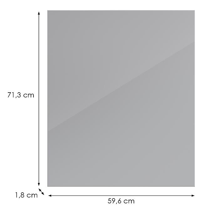 Kuchynská predná časť D60zs L9 K268 Sivá Hg Griii