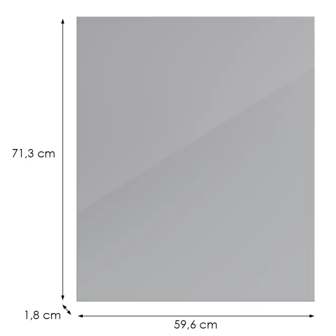Kuchynská predná časť D60zs L9 K268 Sivá Hg Griii,2