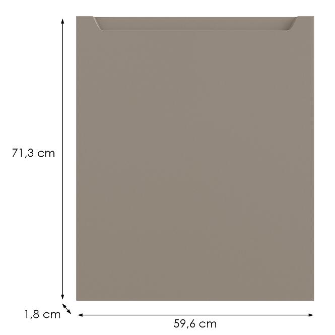 Kuchynská predná časť D60zs Q2 K204 Capuccino Matná Gri,2