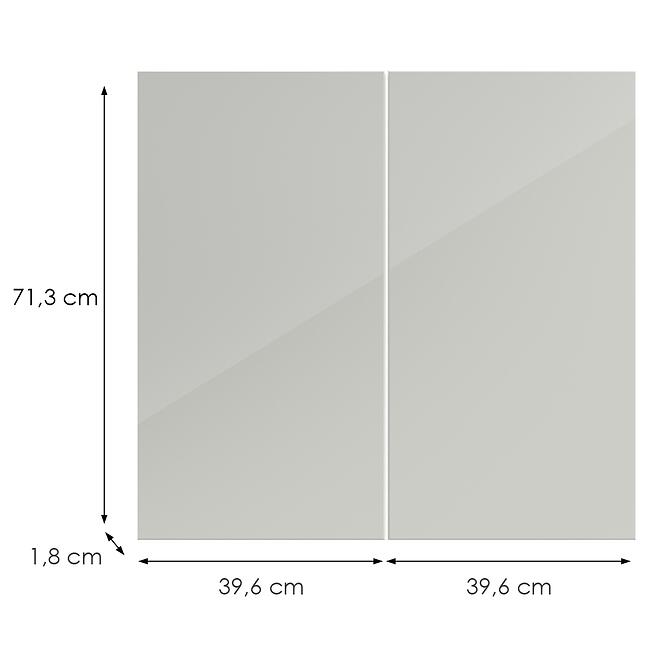 Kuchynská predná časť D80 L9 K900 Bianco Hg Griii