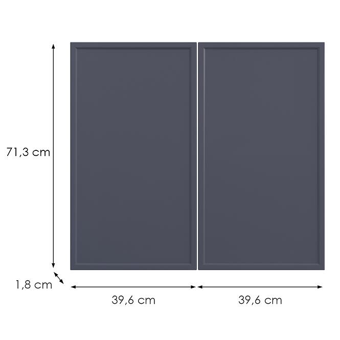 Kuchynská predná časť D80 O6 K273 Granát Gri