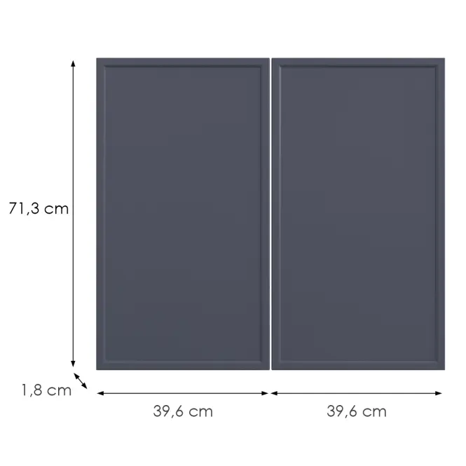 Kuchynská predná časť D80 O6 K273 Granát Gri,2