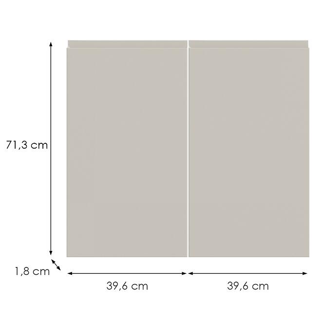 Kuchynská predná časť D80  T8 K943 Kašmír Gri
