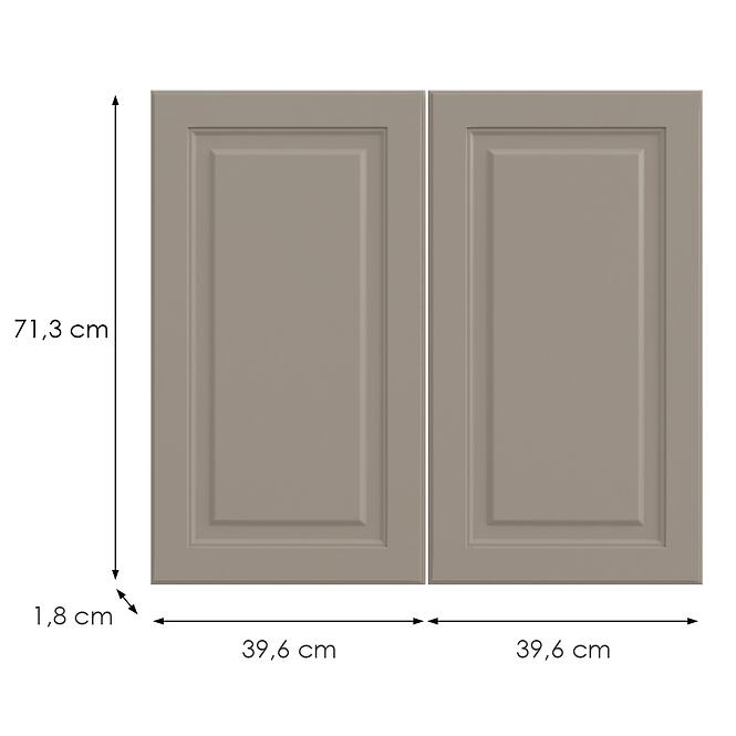 Kuchynská predná časť D80  V6 K257 Kašmír Matná Grii