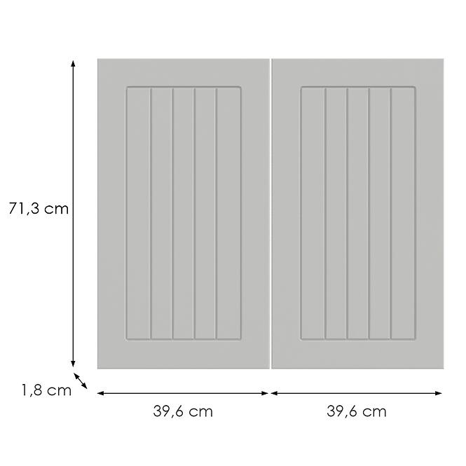 Kuchynská predná časť D80  H5 K252 Biely Gr I