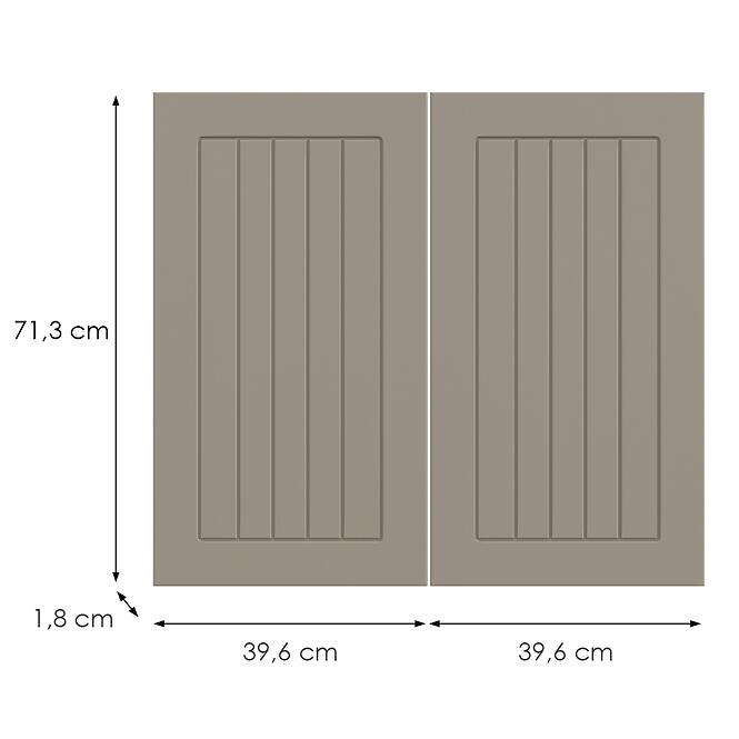 Kuchynská predná časť D80 H5 K257 Kašmír Matná Grii,2