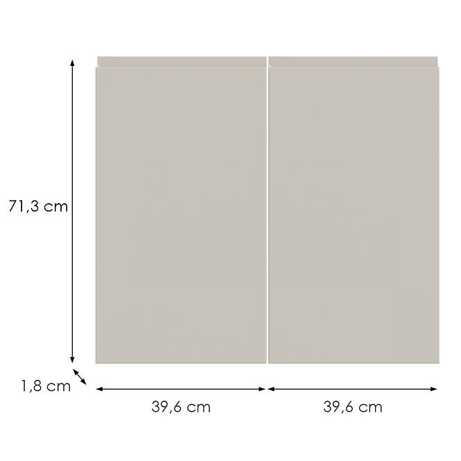 Kuchynská predná časť D80z  T8 K943 Kašmír Gri,2