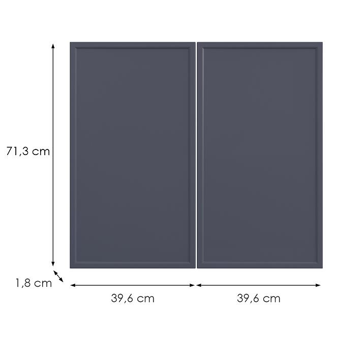 Kuchynská predná časť D80z O6 K273 Granát Gri,2