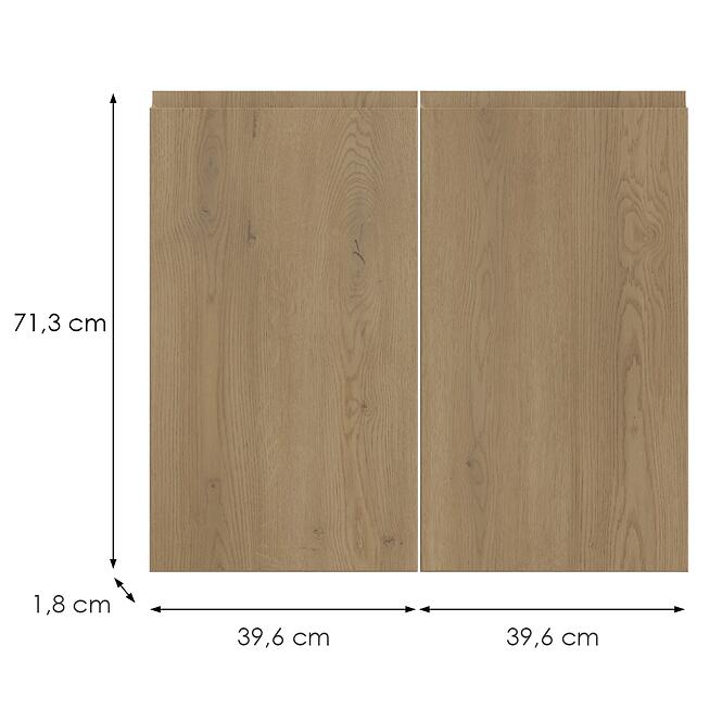Kuchynská predná časť D80z T8 K282 Dub Cremona Grii,2