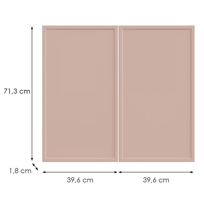 Kuchynská predná časť D80z O6 K276 Antická ružová Gr Ii,2
