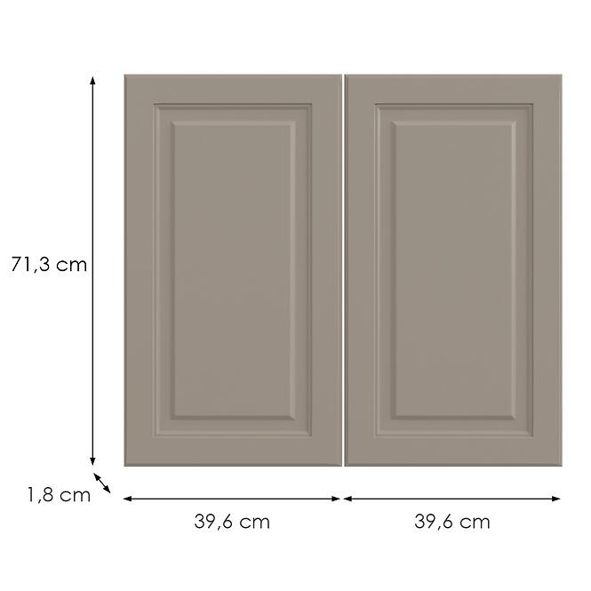 Kuchynská predná časť D80z  V6 K257 Kašmír Matná Grii,2