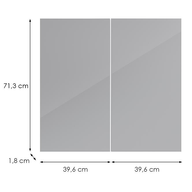 Kuchynská predná časť D80z L9 K268 Sivá Hg Griii,2