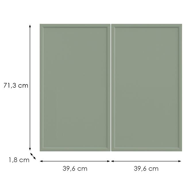 Kuchynská predná časť D80z O6 K-279 Olivový Grii,2