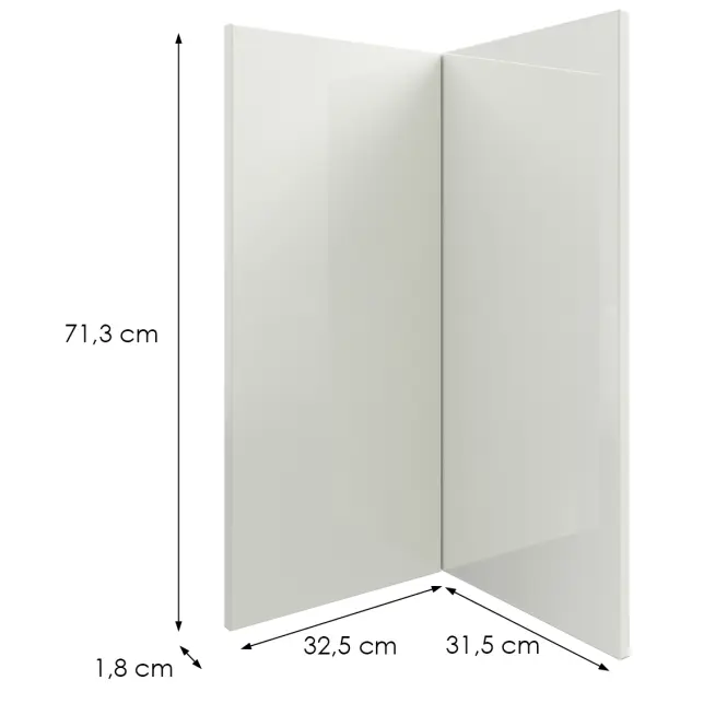 Kuchynská predná časť D90n L9 K900 Bianco Hg Griii,2