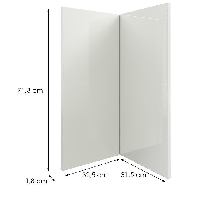 Kuchynská predná časť D90n L9 K900 Bianco Hg Griii,2