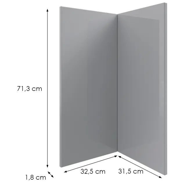 Kuchynská predná časť D90n L9 K268 Sivá Hg Griii,2