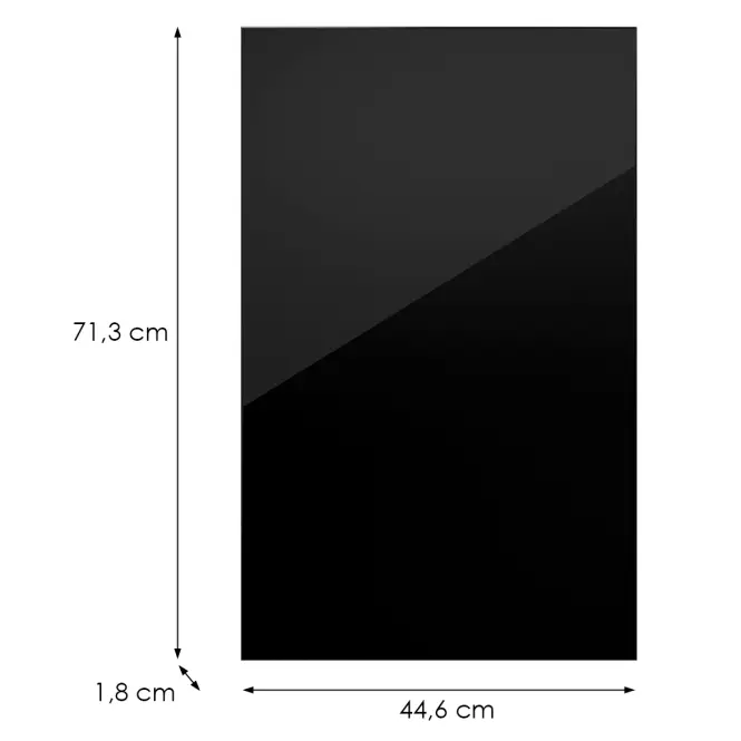 Kuchynská predná časť D45fzw L9 K165 Čierna Hg Griii,2
