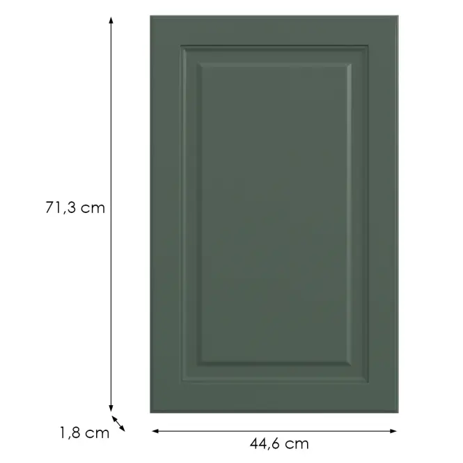 Kuchynská predná časť D45fzw  V6 K274 Zelený labrador Gri,2