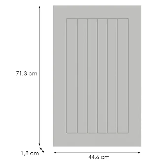 Kuchynská predná časť D45fzw  H5 K252 Biely Gr I,2