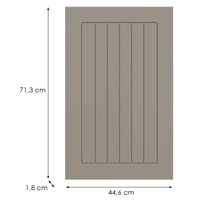 Kuchynská predná časť D45fzw H5 K257 Kašmír Matná Grii,2