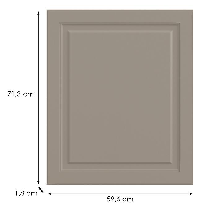 Kuchynská predná časť D60fzw  V6 K257 Kašmír Matná Grii,2
