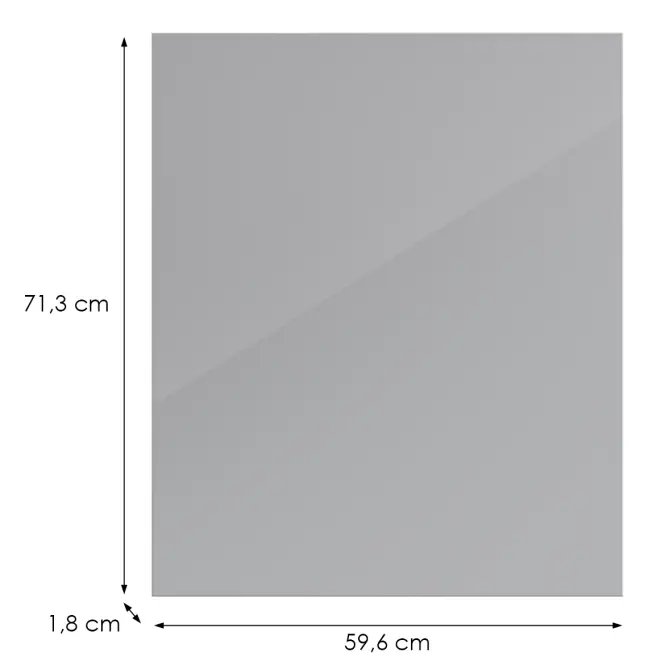 Kuchynská predná časť D60fzw L9 K268 Sivá Hg Griii