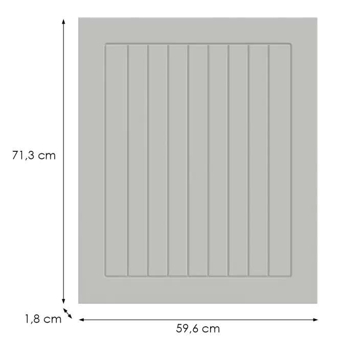 Kuchynská predná časť D60fzw  H5 K252 Biely Gr I,2