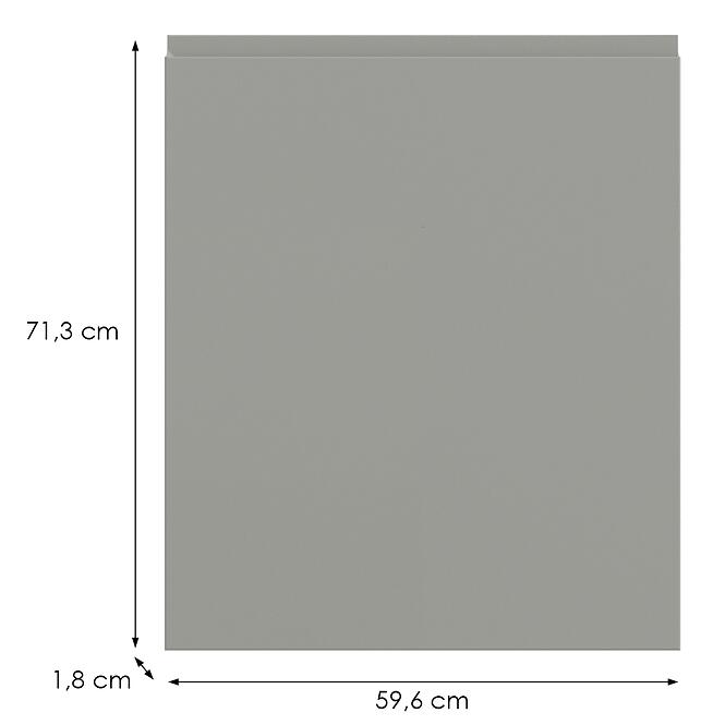 Kuchynská predná časť D60fzw  T8 K261 Sivá Matná Grii,2