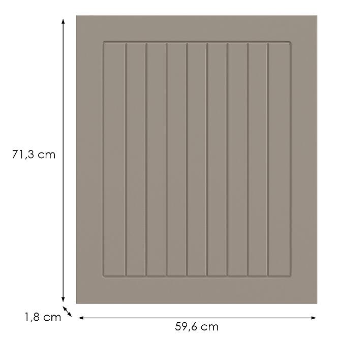 Kuchynská predná časť D60fzw H5 K257 Kašmír Matná Grii