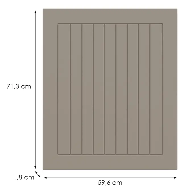 Kuchynská predná časť D60fzw H5 K257 Kašmír Matná Grii,2
