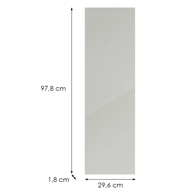 Kuchynská predná časť G30(100)(L/P) L9 K900 Bianco Hg Griii,2