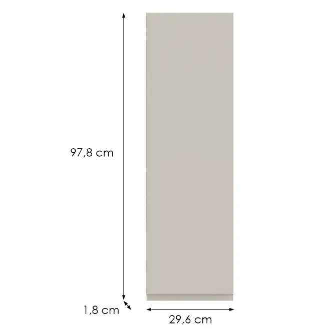 Kuchynská predná časť G30(100) L T8 K943 Kašmír Gri,2