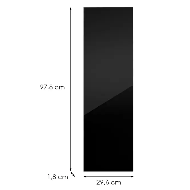 Kuchynská predná časť G30(100)(L/P) L9 K165 Čierna Hg Griii,2